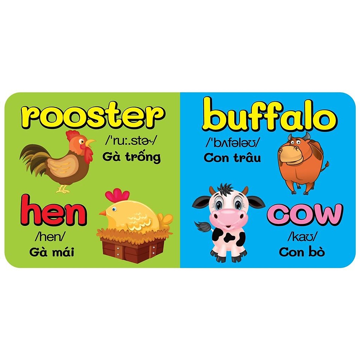 từ điển bằng hình đầu tiên của bé - animals - động vật