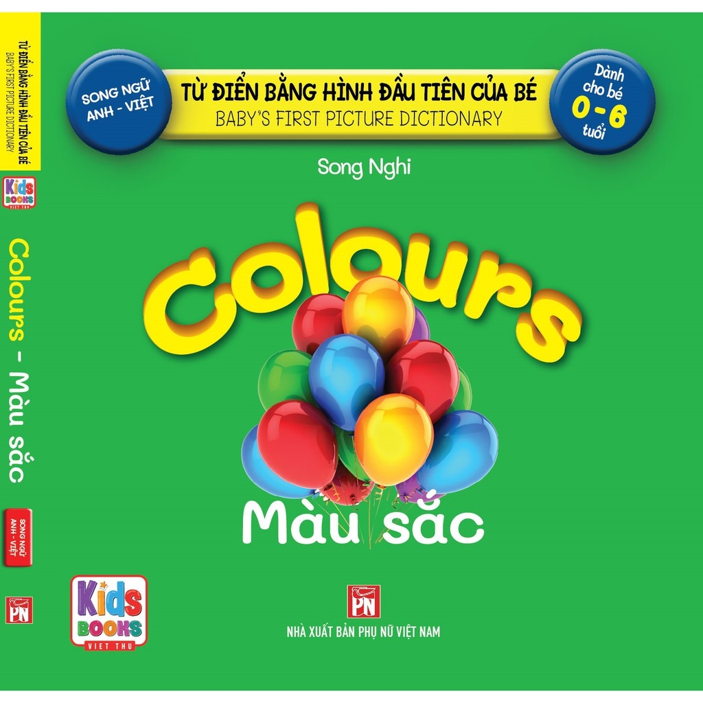 từ điển bằng hình đầu tiên của bé - colours - màu sắc