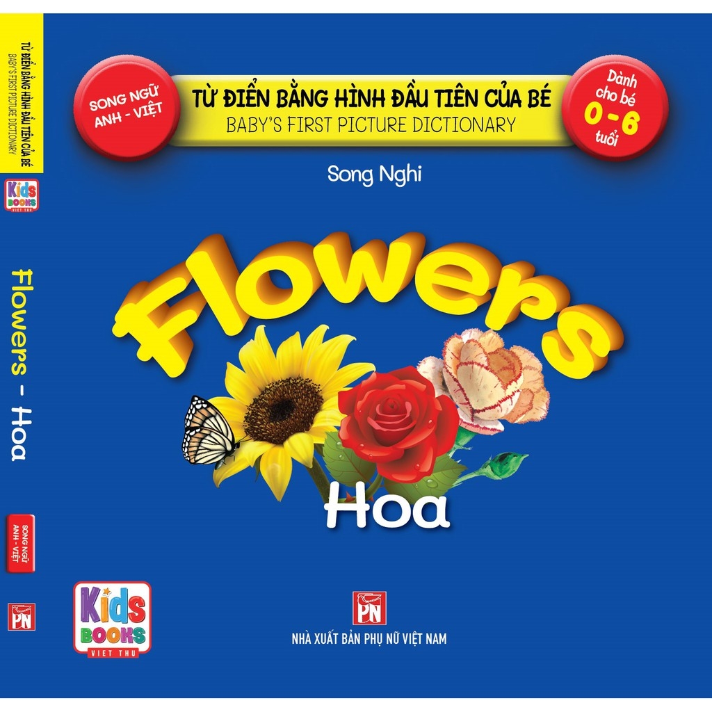 từ điển bằng hình đầu tiên của bé - flowers - hoa