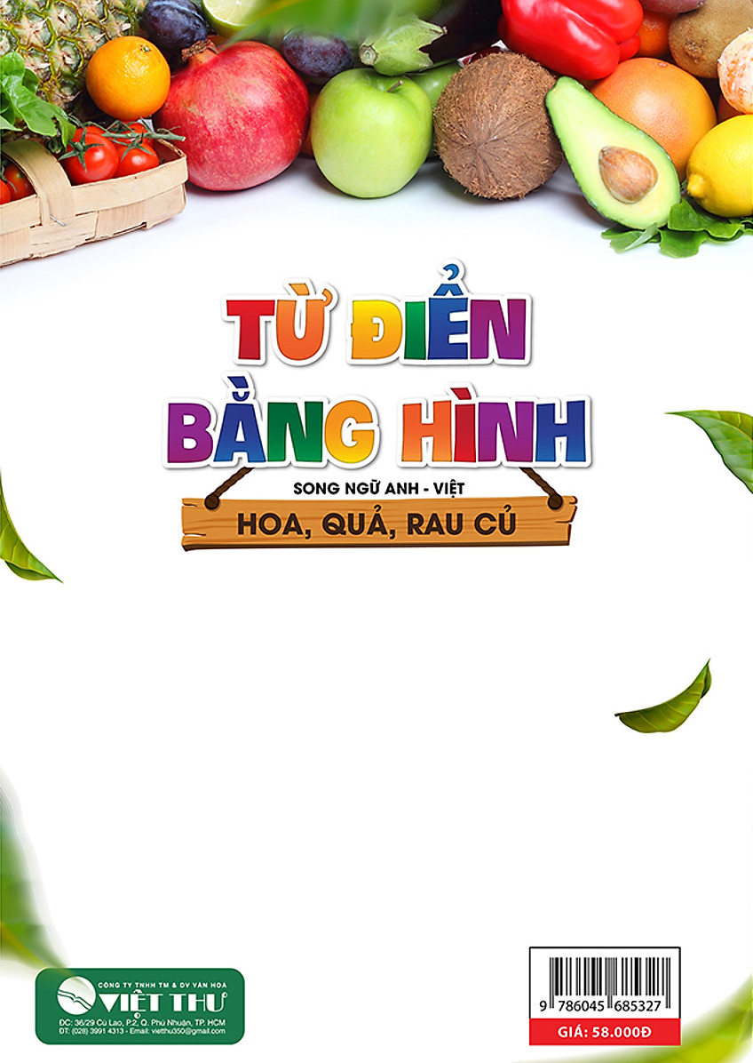 từ điển bằng hình - song ngữ anh-việt - hoa, quả, rau, củ