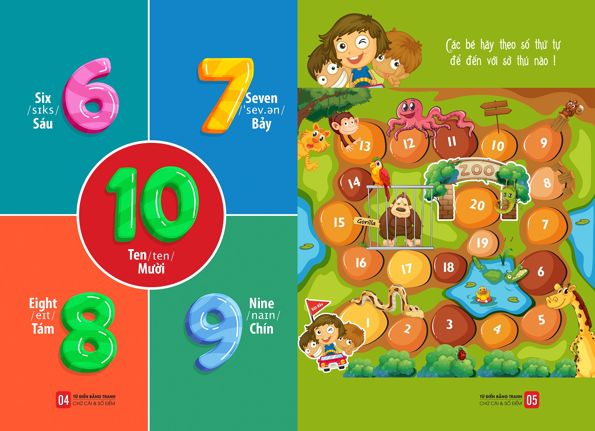 từ điển bằng tranh - chữ cái và số đếm