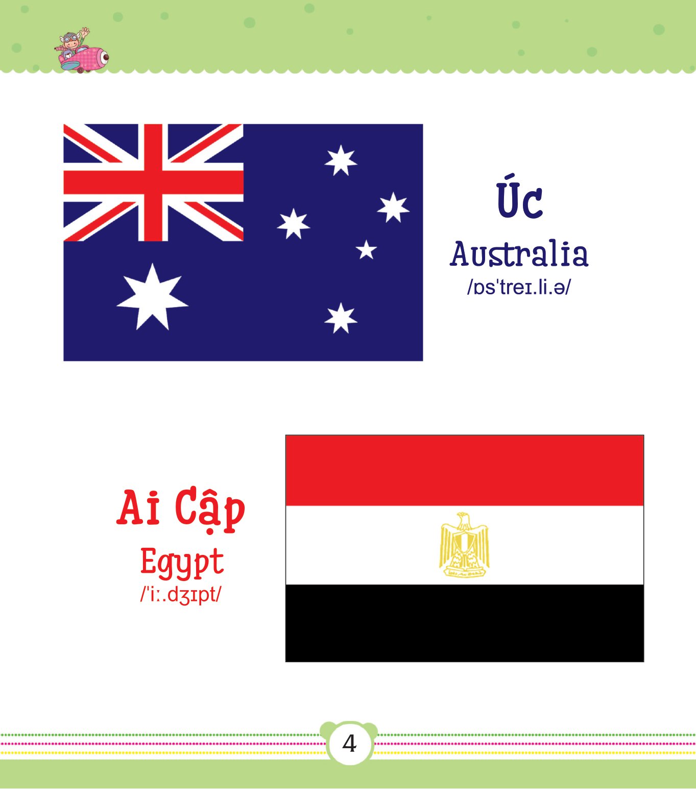 từ điển bằng tranh dành cho trẻ em - quốc kỳ