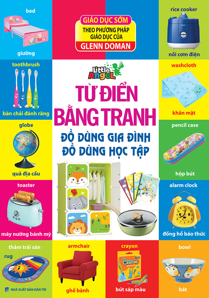 từ điển bằng tranh - đồ dùng gia đình, đồ dùng học tập - bìa cứng