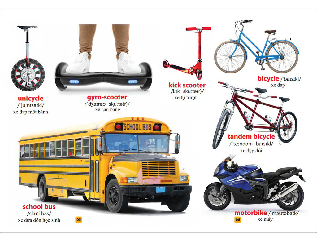 từ điển bằng tranh - phương tiện giao thông (tái bản 2023)