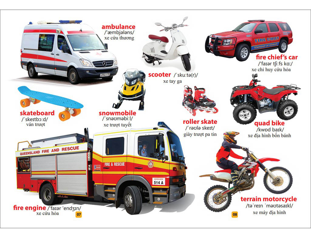 từ điển bằng tranh - phương tiện giao thông (tái bản 2023)