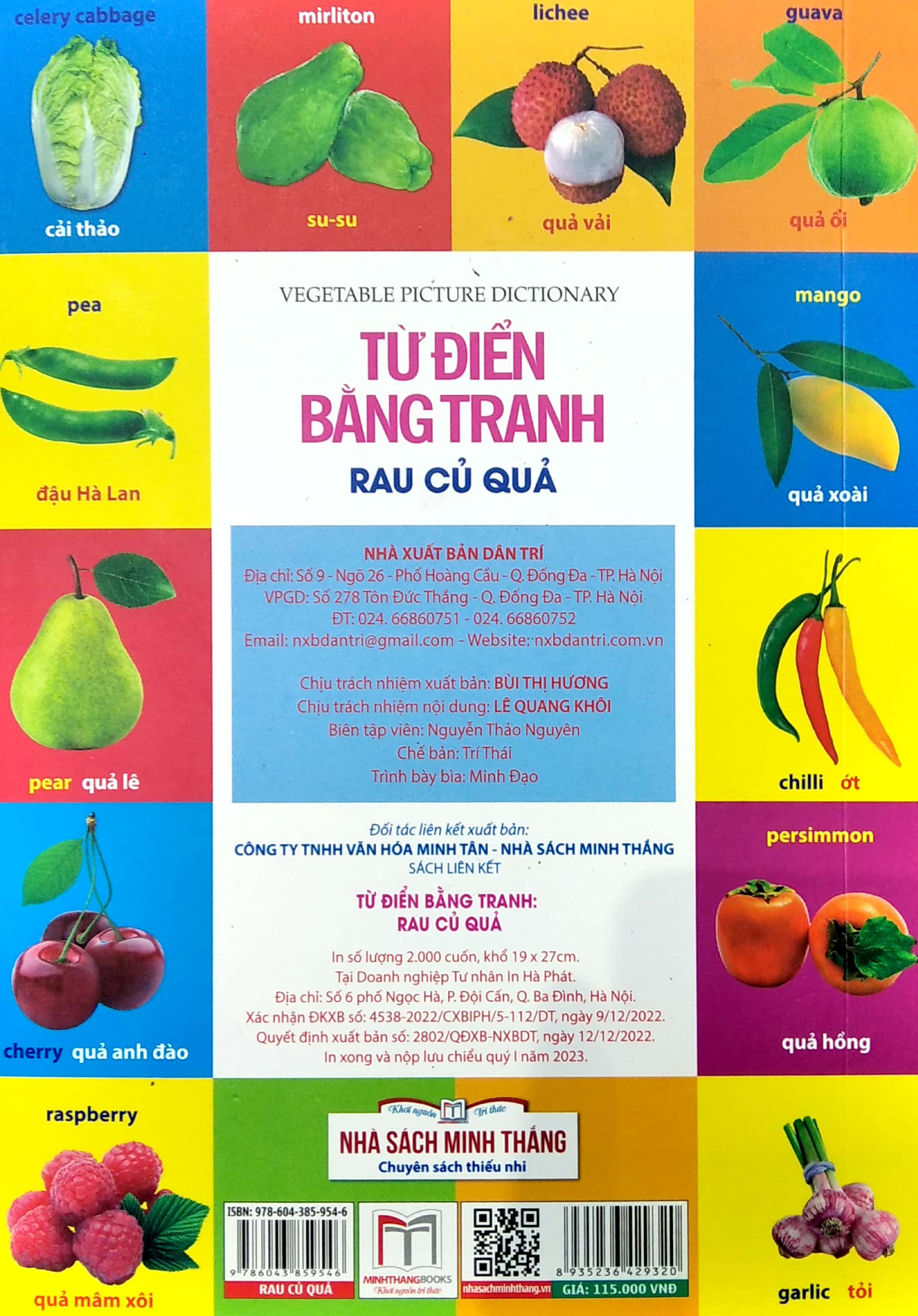 từ điển bằng tranh - rau củ quả (tái bản 2023)
