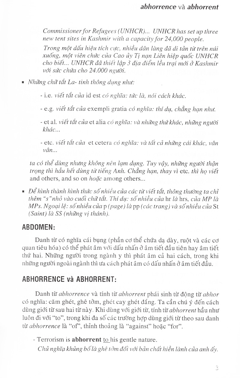 từ điển cách dùng tiếng anh