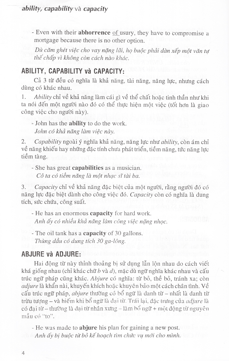 từ điển cách dùng tiếng anh