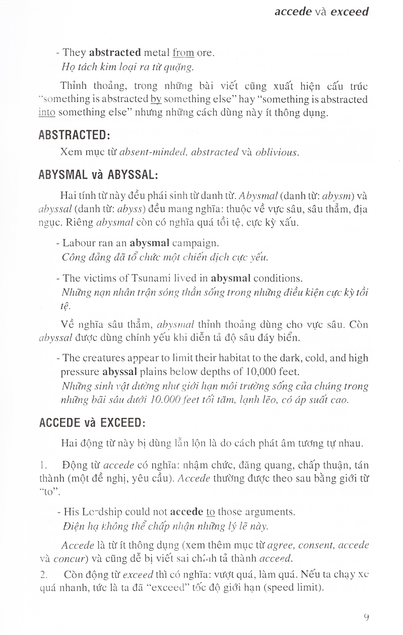 từ điển cách dùng tiếng anh