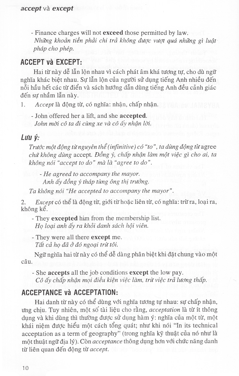 từ điển cách dùng tiếng anh