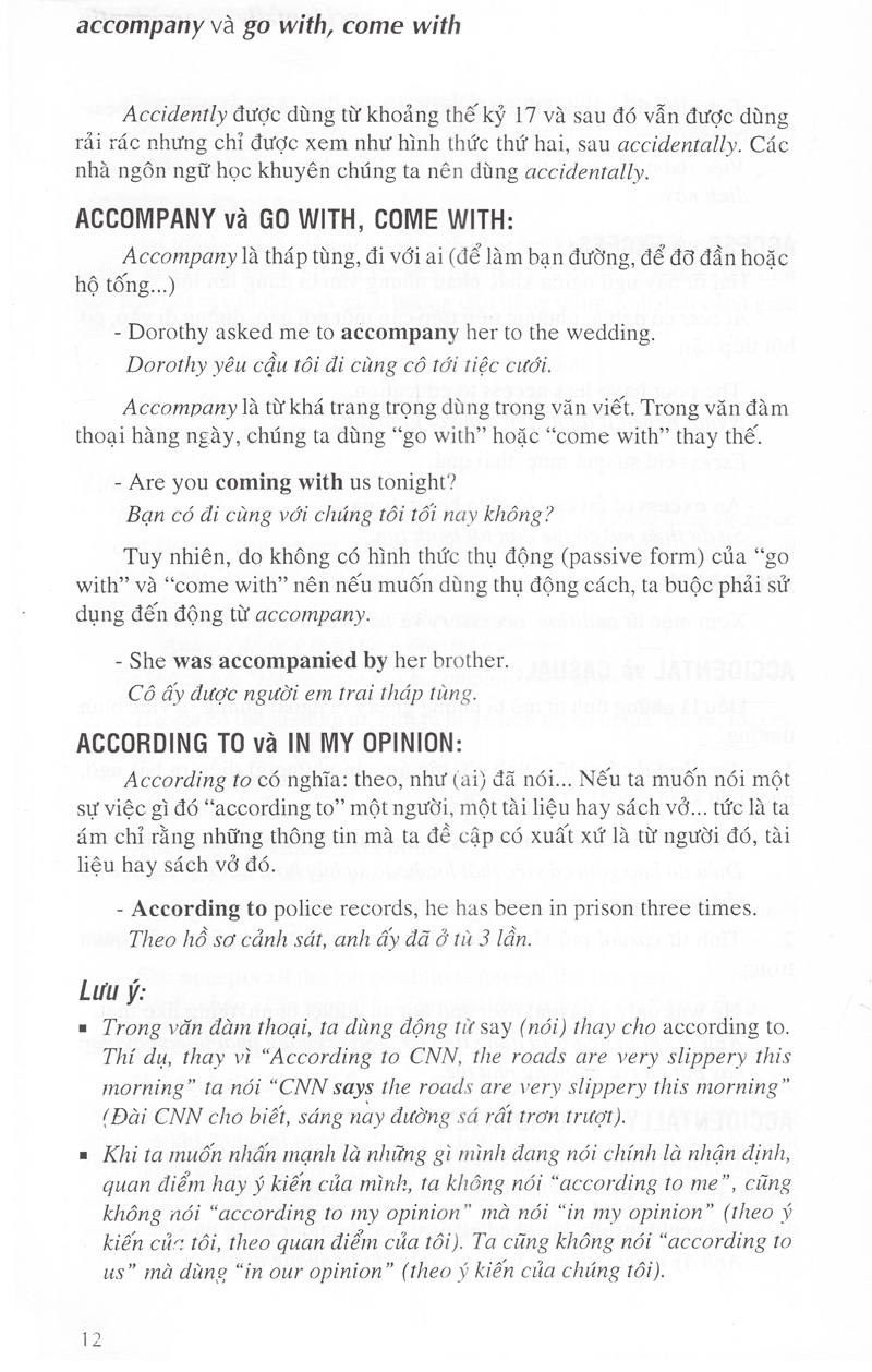 từ điển cách dùng tiếng anh