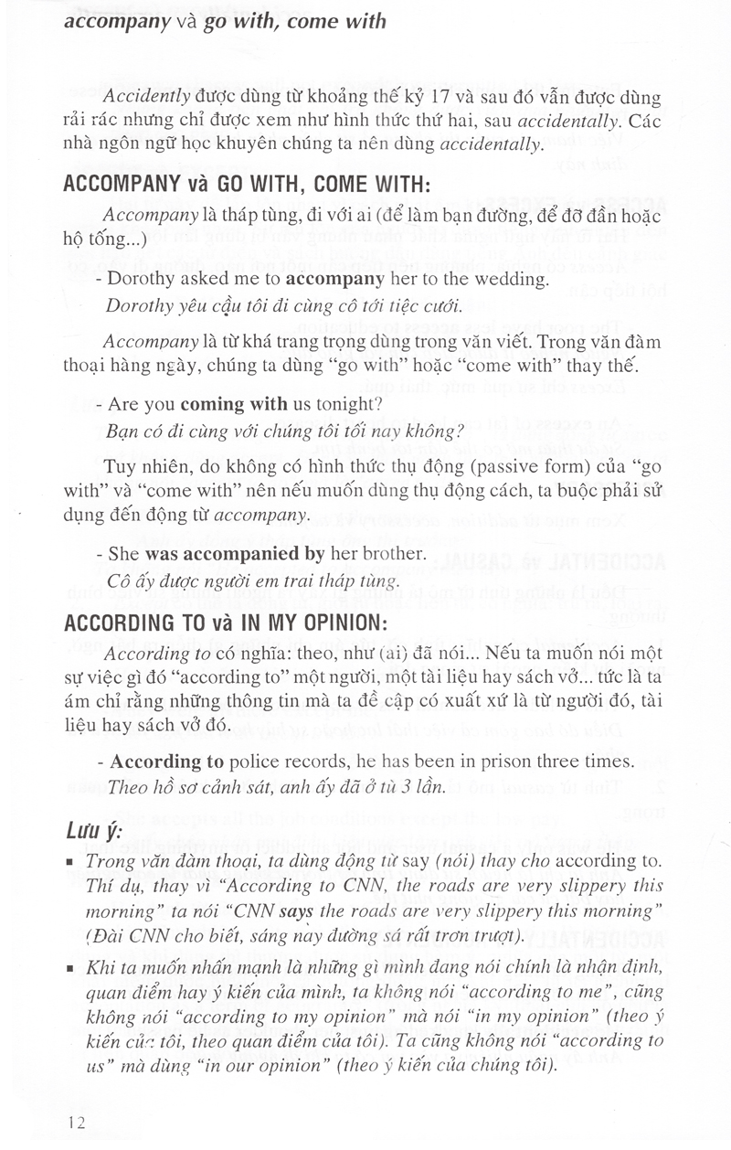 từ điển cách dùng tiếng anh