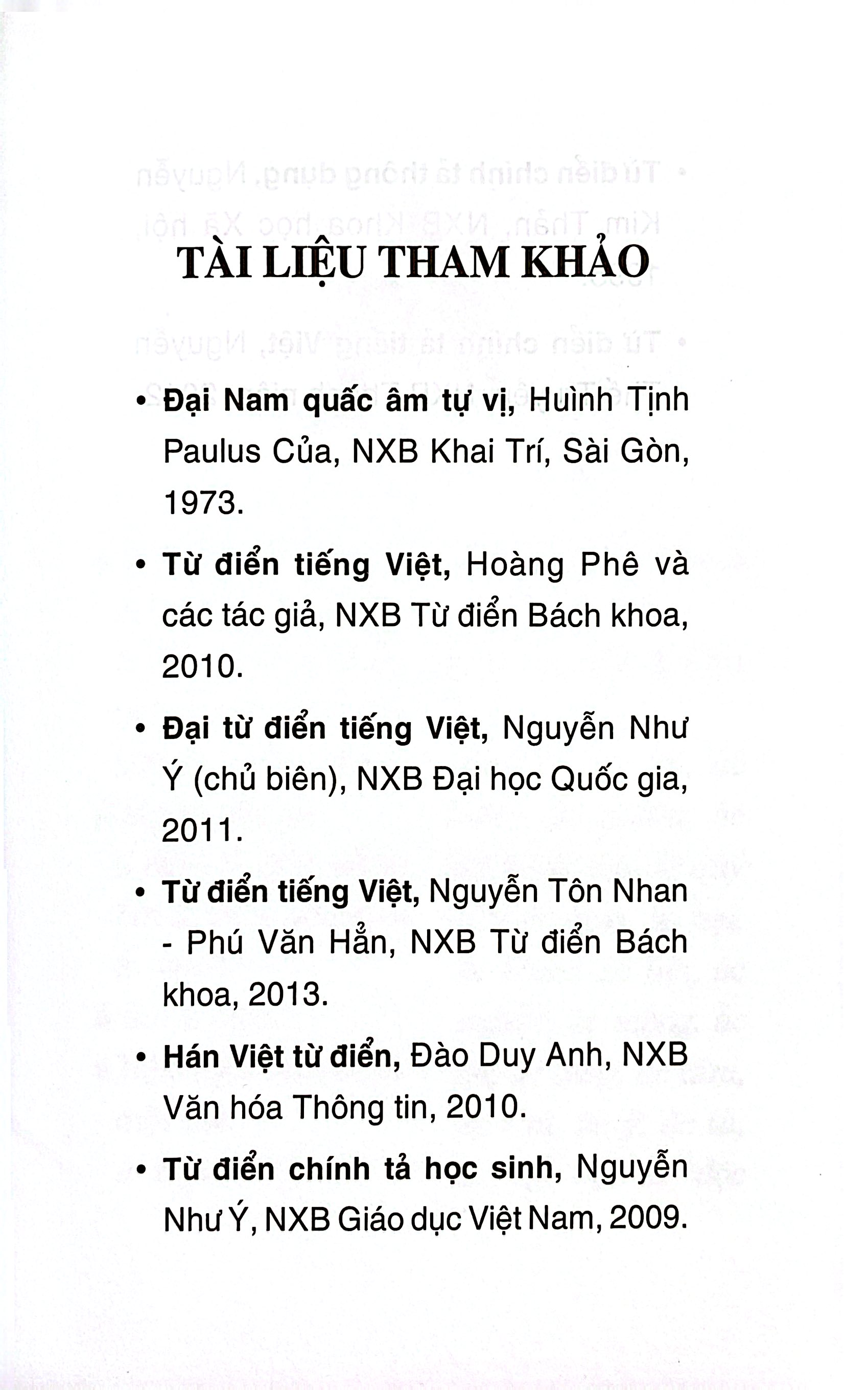 Từ Điển Chính Tả Tiếng Việt