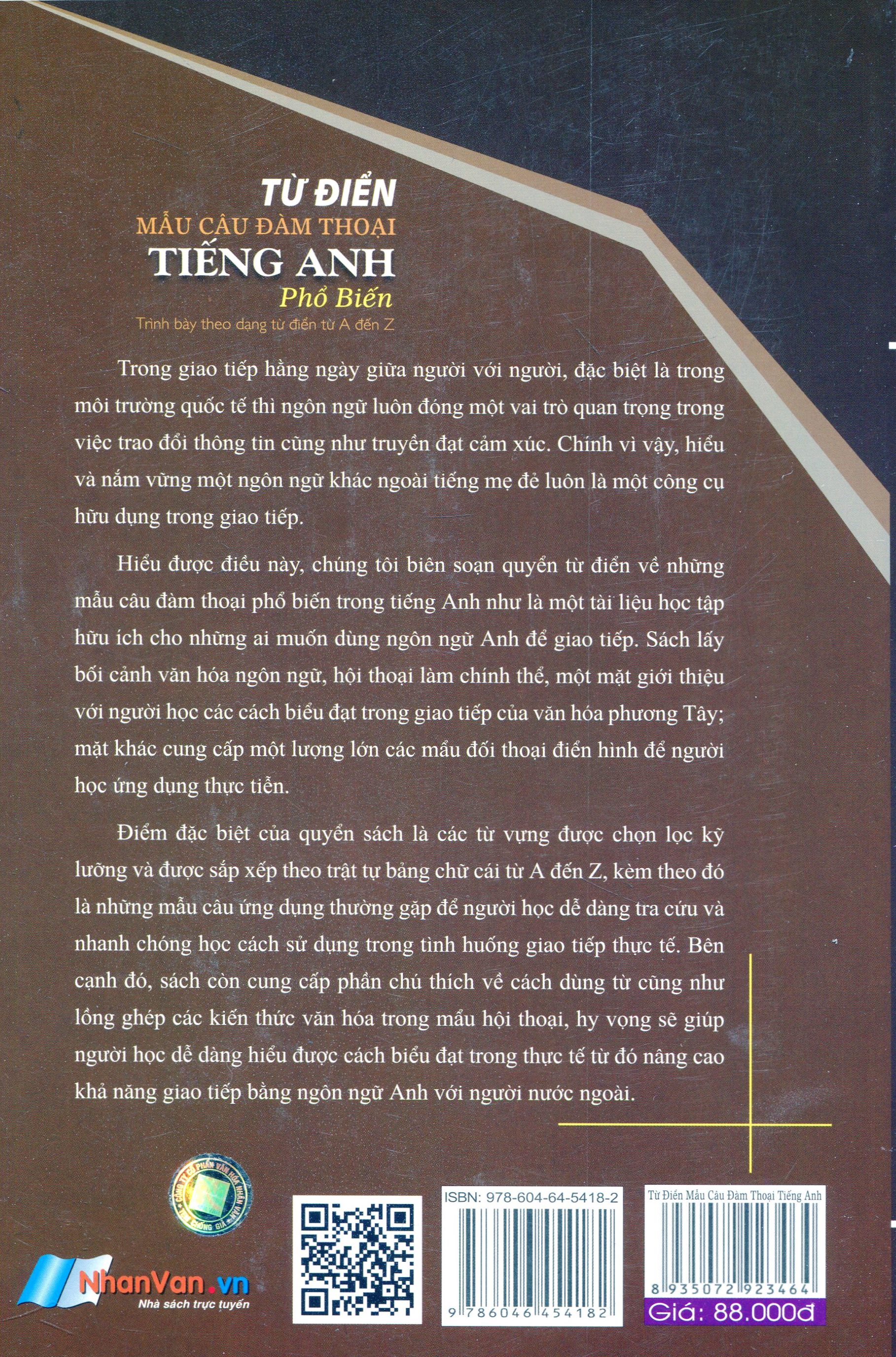 từ điển mẫu câu đàm thoại tiếng anh phổ biến