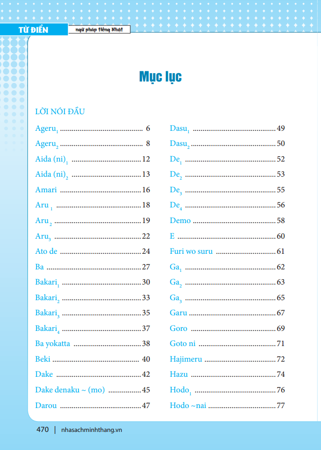 từ điển ngữ pháp tiếng nhật (tái bản 2022)