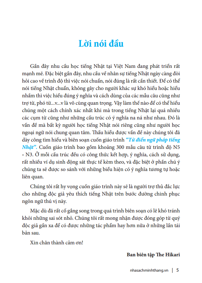 từ điển ngữ pháp tiếng nhật (tái bản 2022)