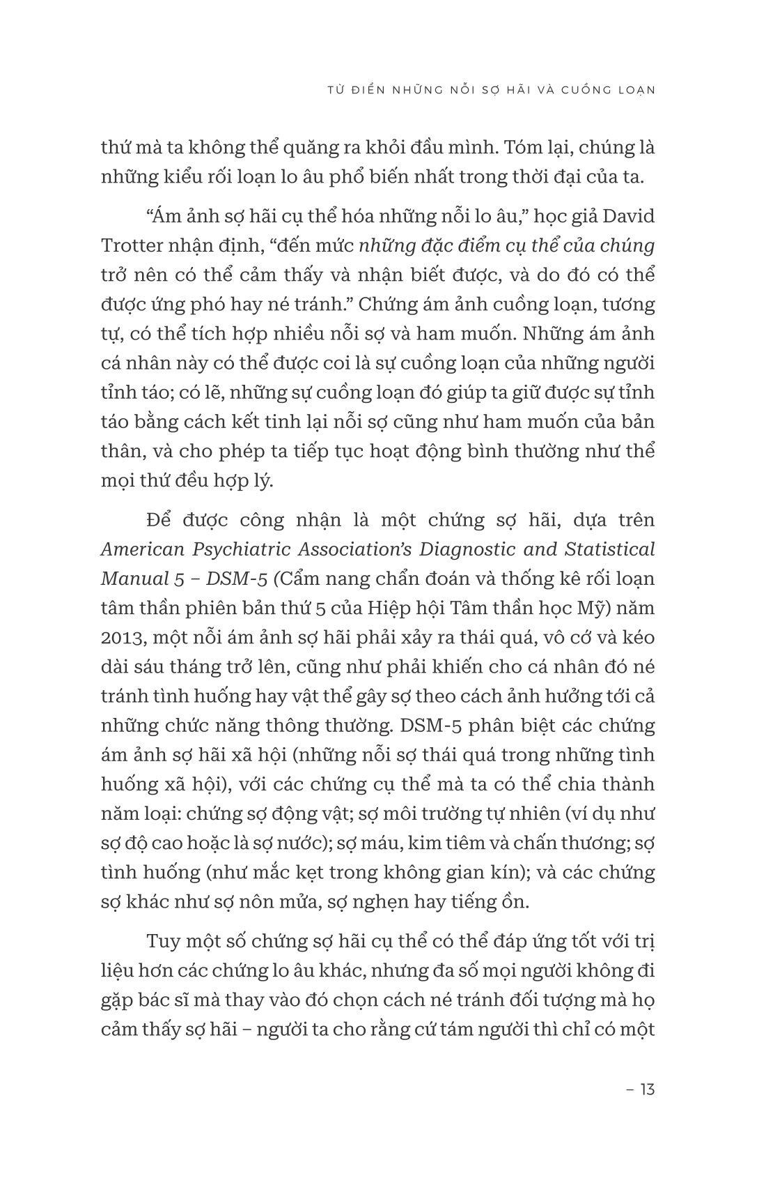 từ điển những nỗi sợ hãi và cuồng loạn - nguồn gốc của 99 ám ảnh phổ biến