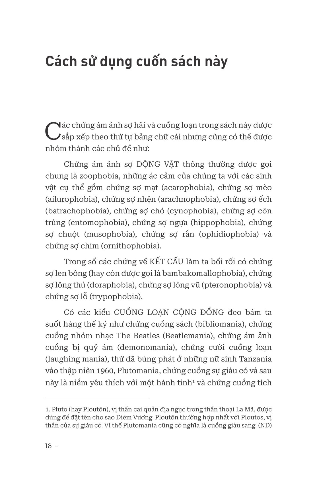 từ điển những nỗi sợ hãi và cuồng loạn - nguồn gốc của 99 ám ảnh phổ biến