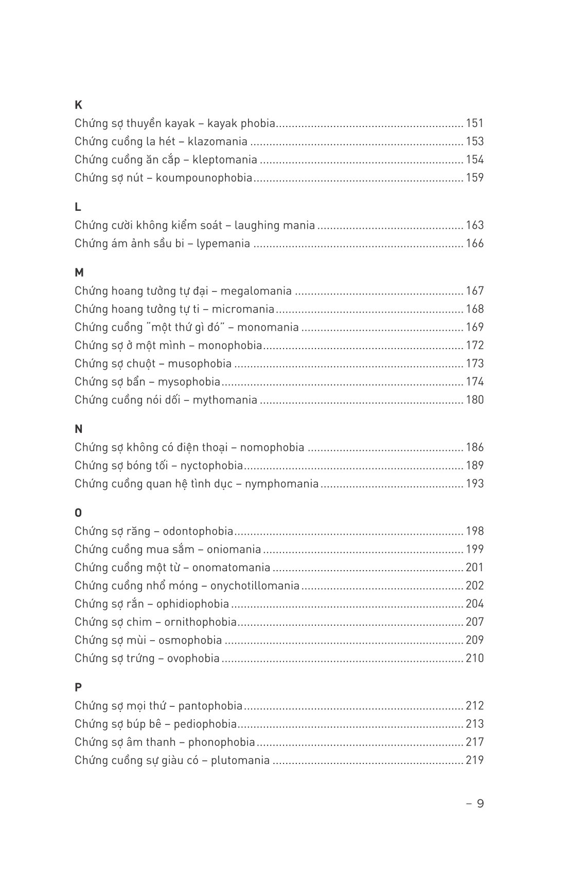 từ điển những nỗi sợ hãi và cuồng loạn - nguồn gốc của 99 ám ảnh phổ biến