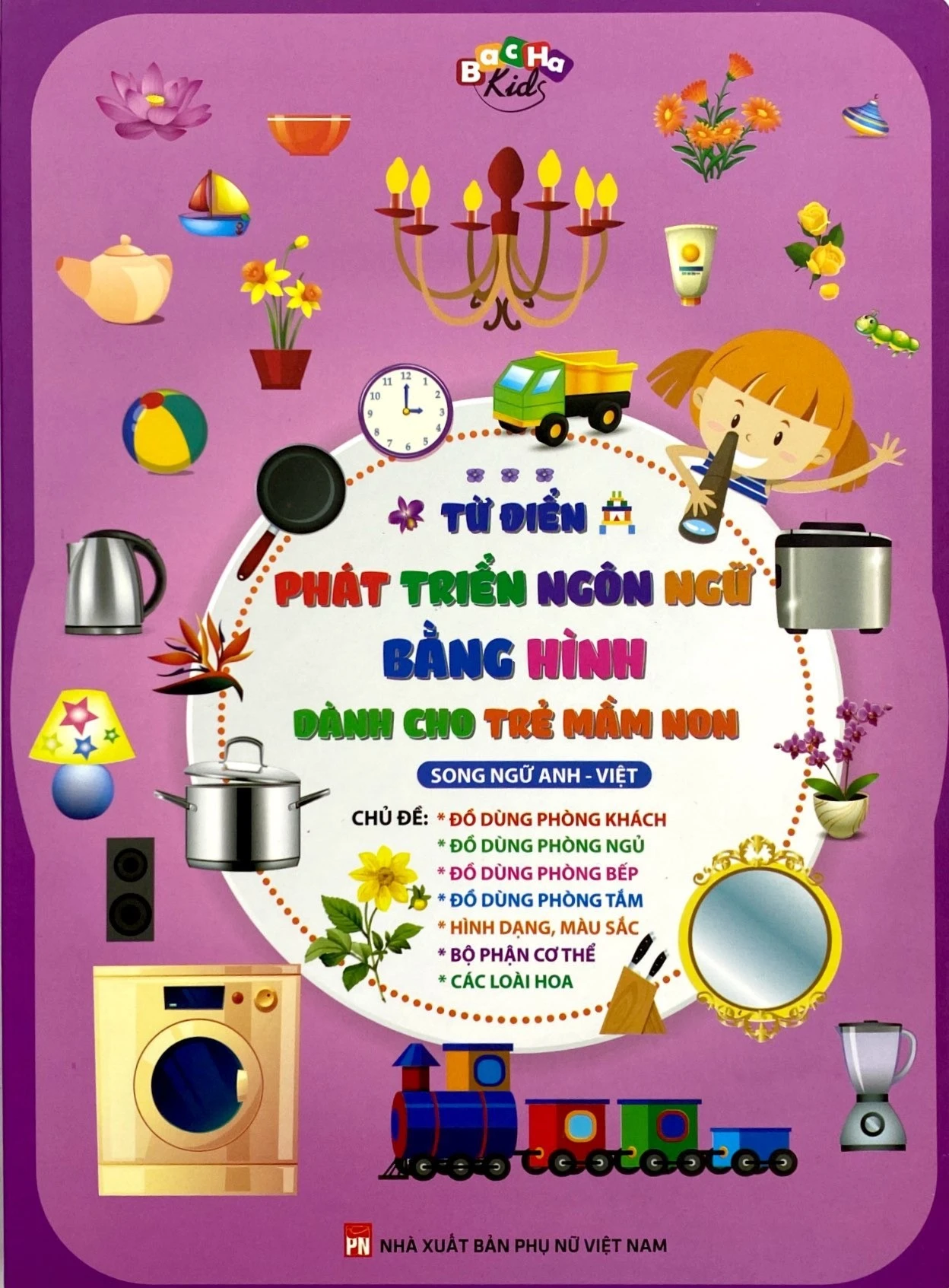 từ điển phát triển ngôn ngữ bằng hình dành cho trẻ mầm non - chủ đề: đồ dùng phòng khách,…