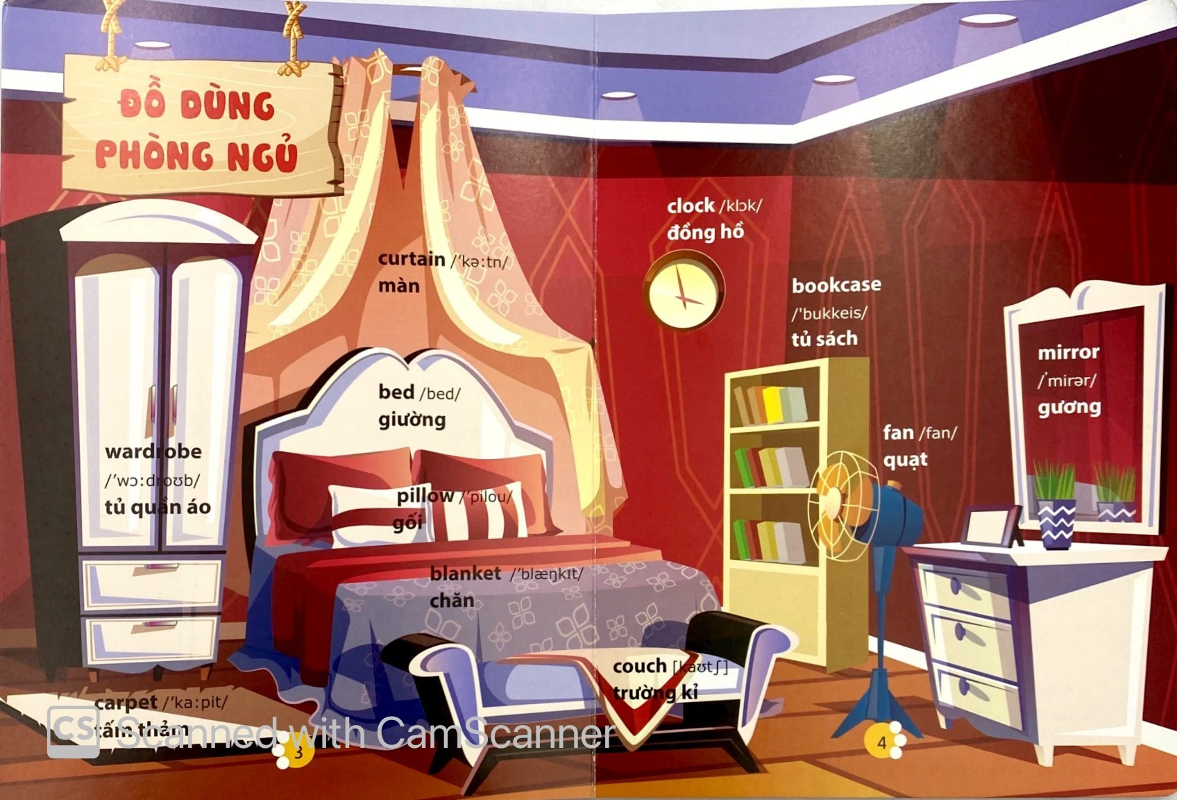 từ điển phát triển ngôn ngữ bằng hình dành cho trẻ mầm non - chủ đề: đồ dùng phòng khách,…