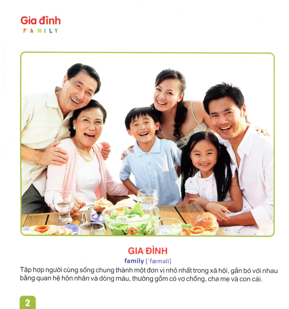 từ điển tranh dành cho thiếu nhi - gia đình, hoạt động, cảm xúc
