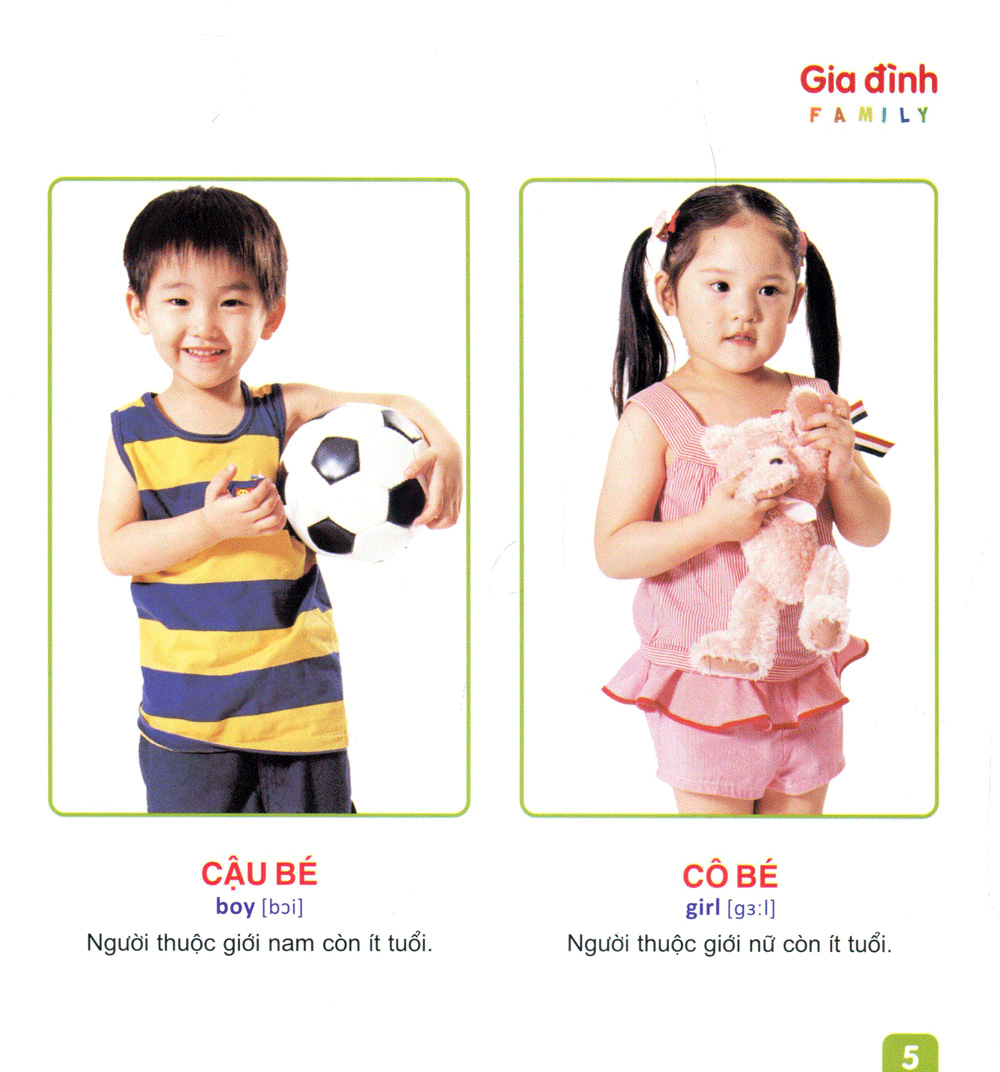từ điển tranh dành cho thiếu nhi - gia đình, hoạt động, cảm xúc
