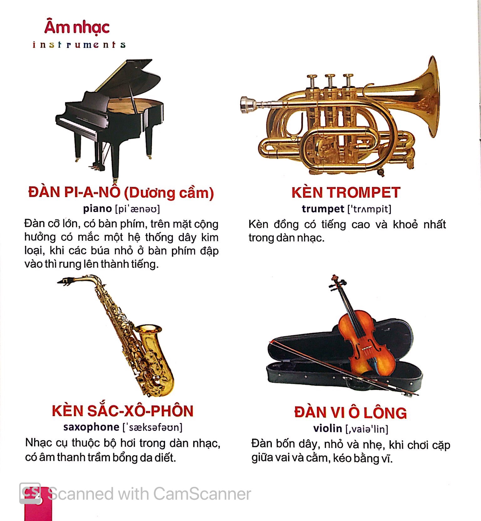 từ điển tranh dành cho thiếu nhi - giao thông, thể thao, âm nhạc