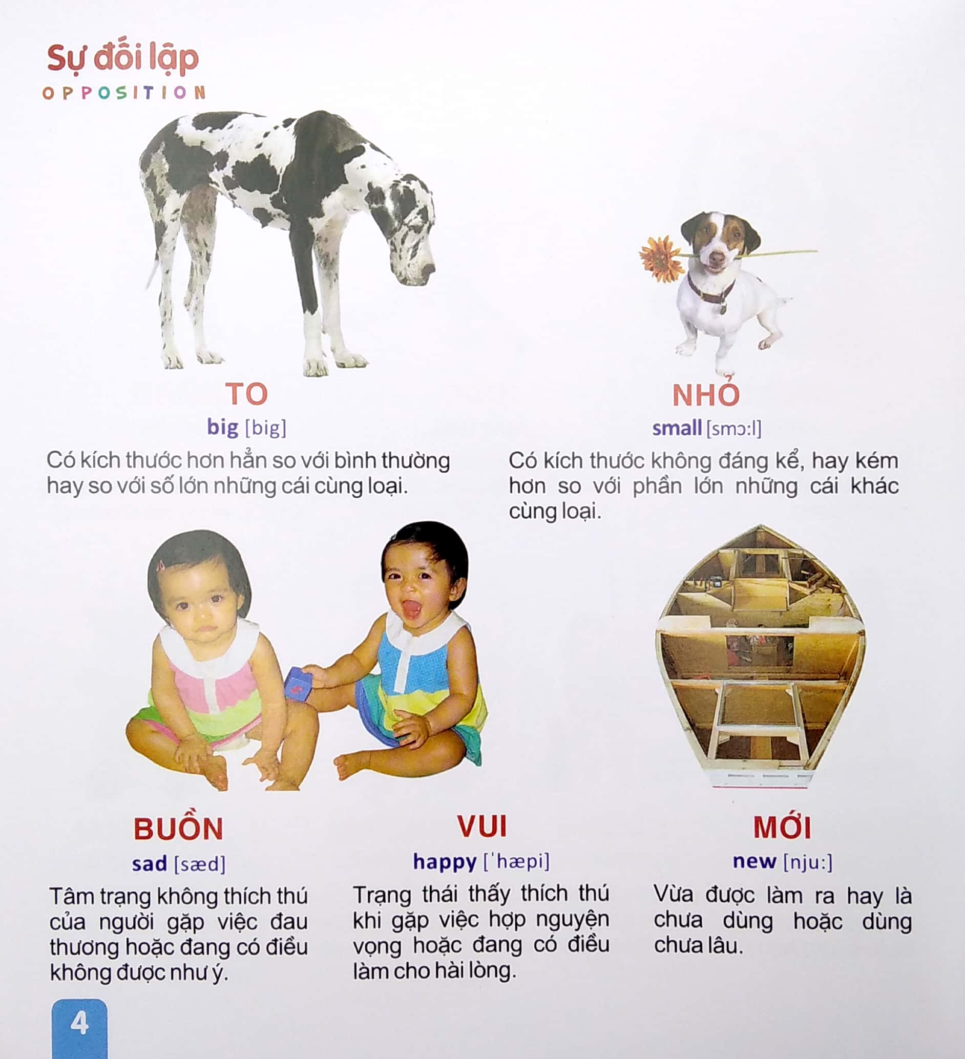 từ điển tranh - sự đối lập, hình dạng, màu sắc, thời tiết, thời gian (dành cho thiếu nhi) (2022)