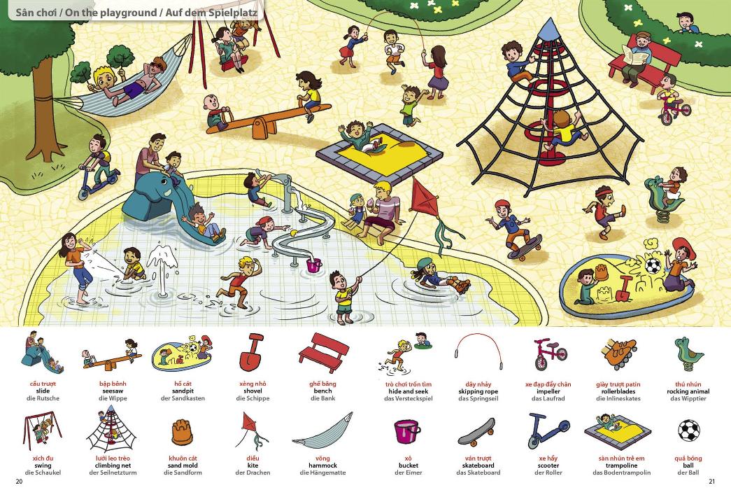 từ điển việt - anh - đức bằng tranh - thế giới quanh em