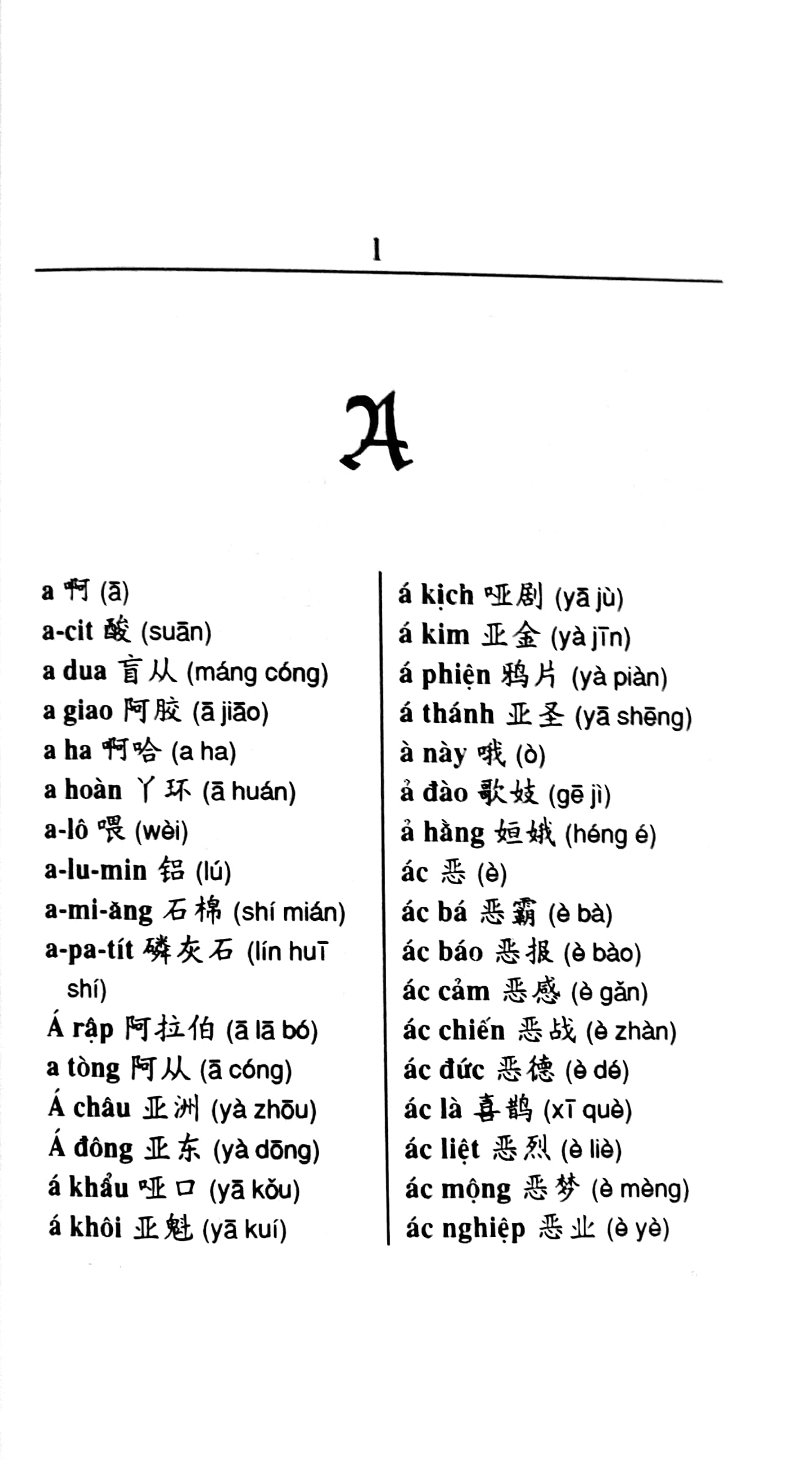 từ điển việt - hoa