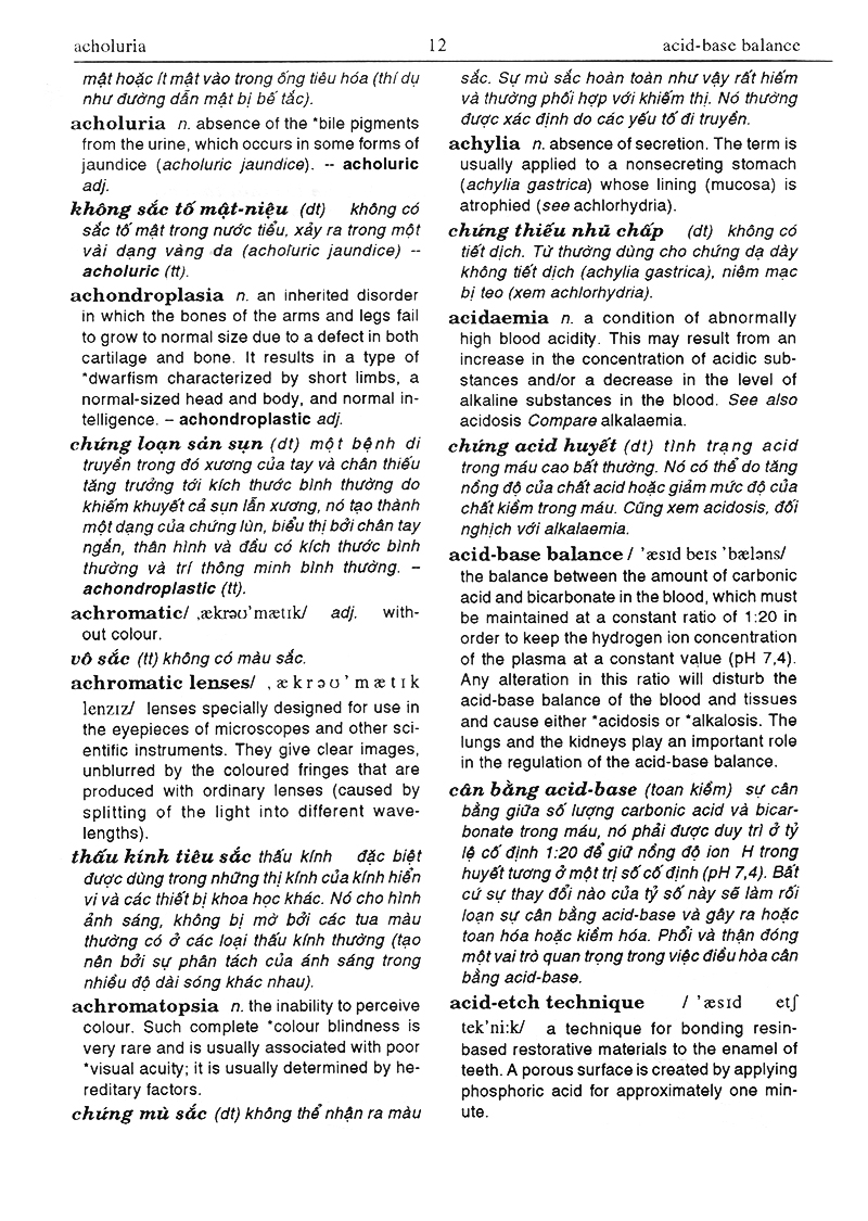 từ điển y học anh việt