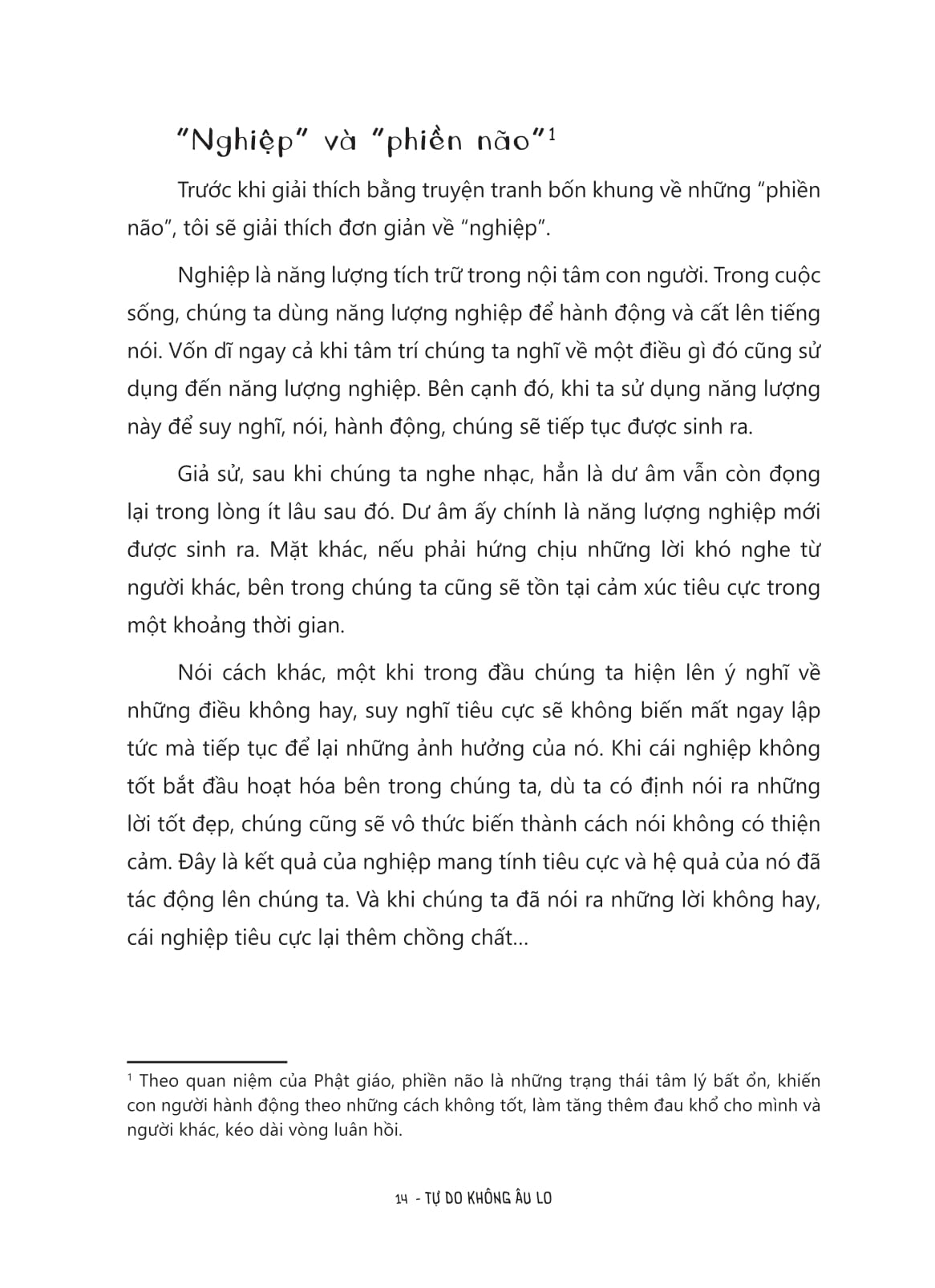 Tu Do Khong Au Lo - Nhap Mon "Thien Hoc" Bang Truyen Tranh