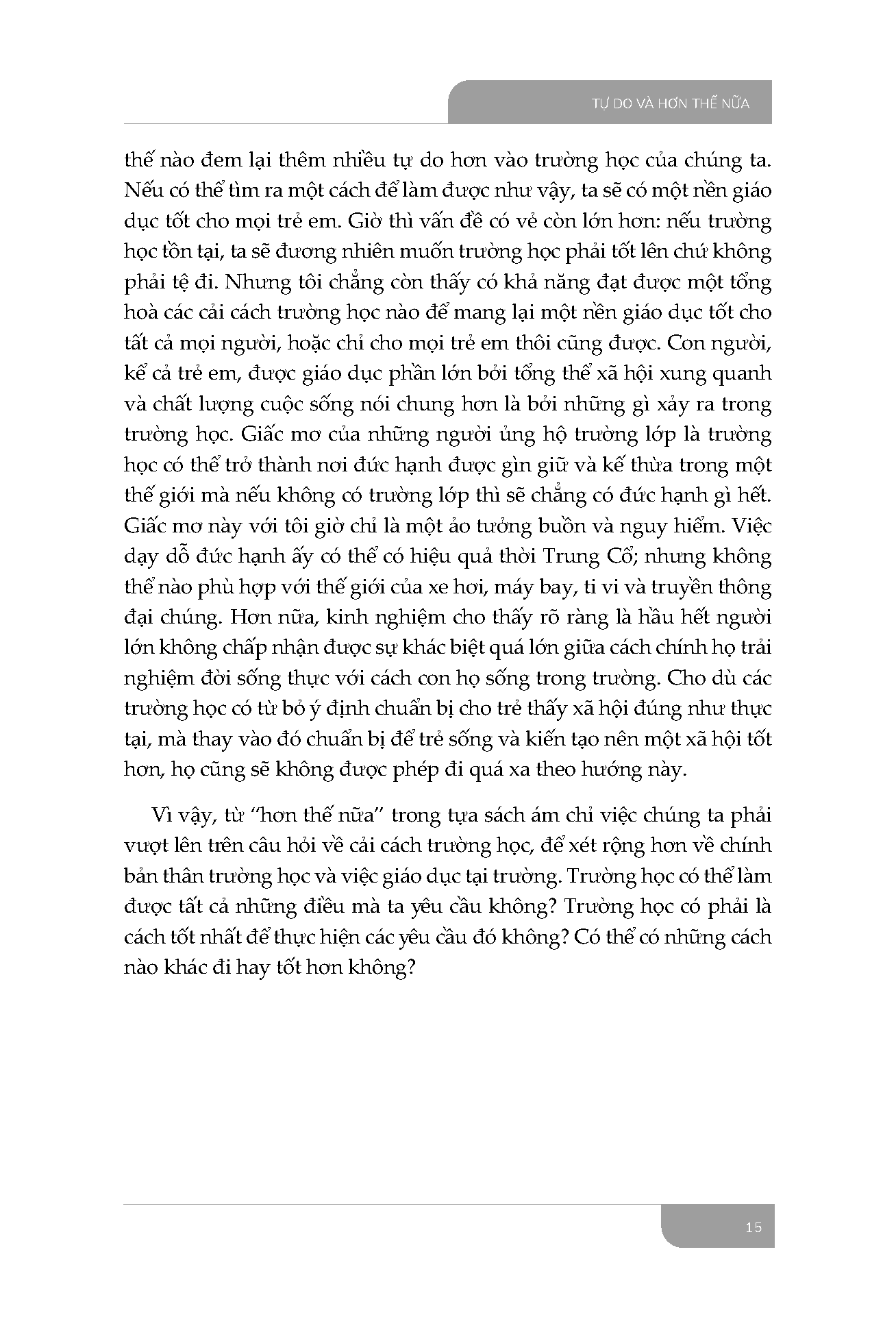 Tu Do Va Hon The Nua - Huong Toi Giao Duc Va Xa Hoi Thoat Truong Lop