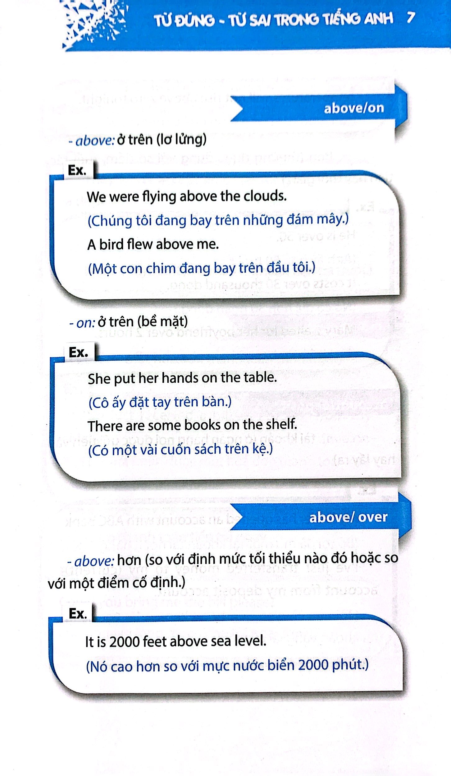 từ đúng từ sai trong tiếng anh