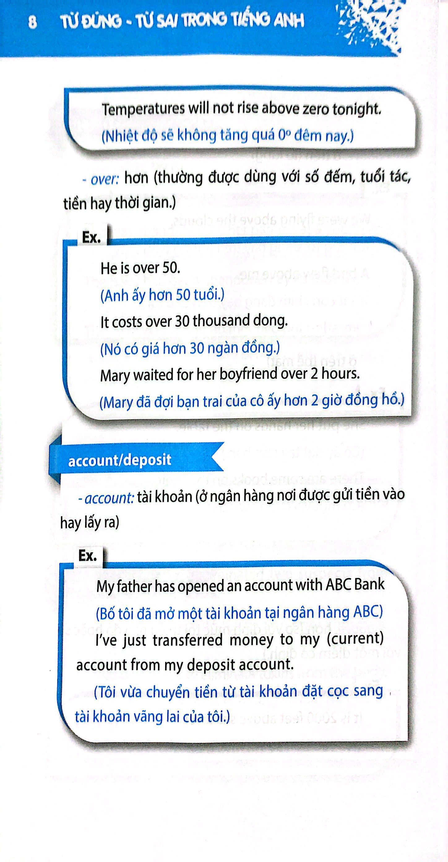 từ đúng từ sai trong tiếng anh