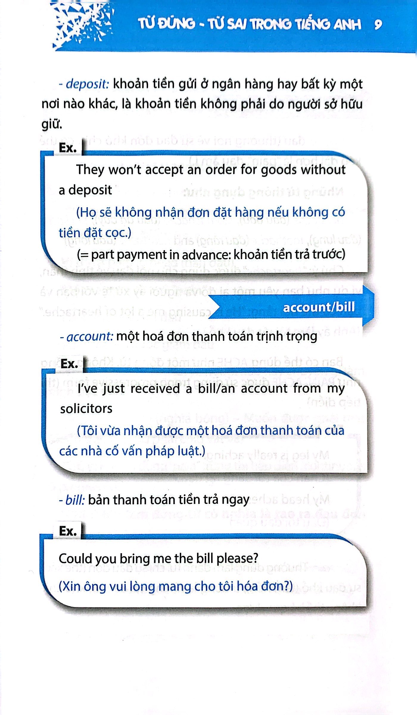 từ đúng từ sai trong tiếng anh