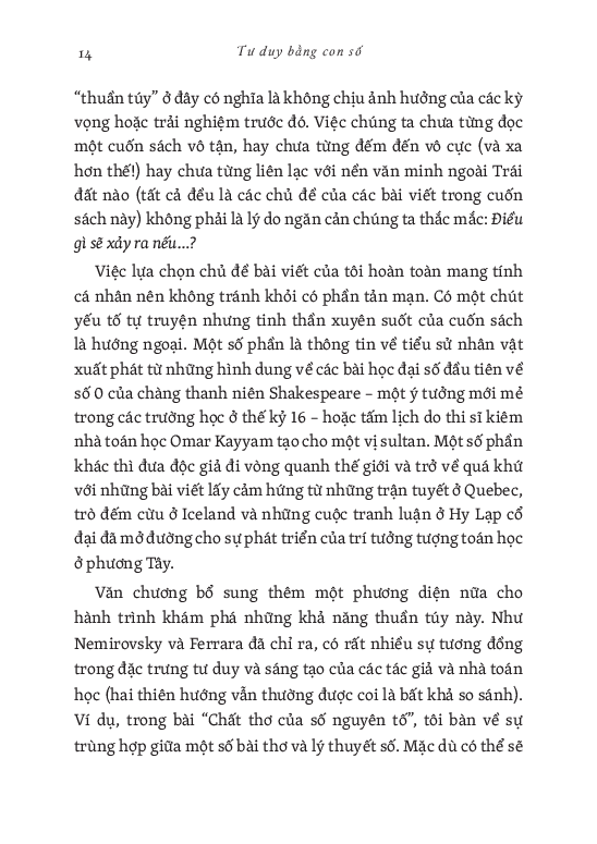 tư duy bằng con số - cuộc sống rực rỡ qua lăng kính toán học