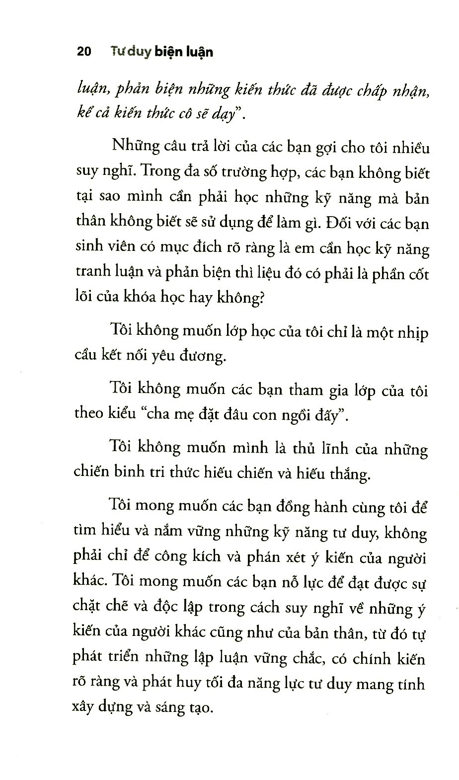 tư duy biện luận - nghĩ hay hơn hay nghĩ (tái bản 2023)