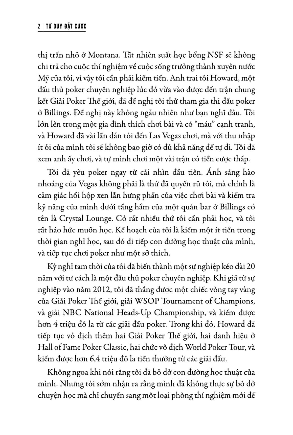 tư duy đặt cược: quyết định sáng suốt hơn khi không có đủ thông tin - thinking in bets