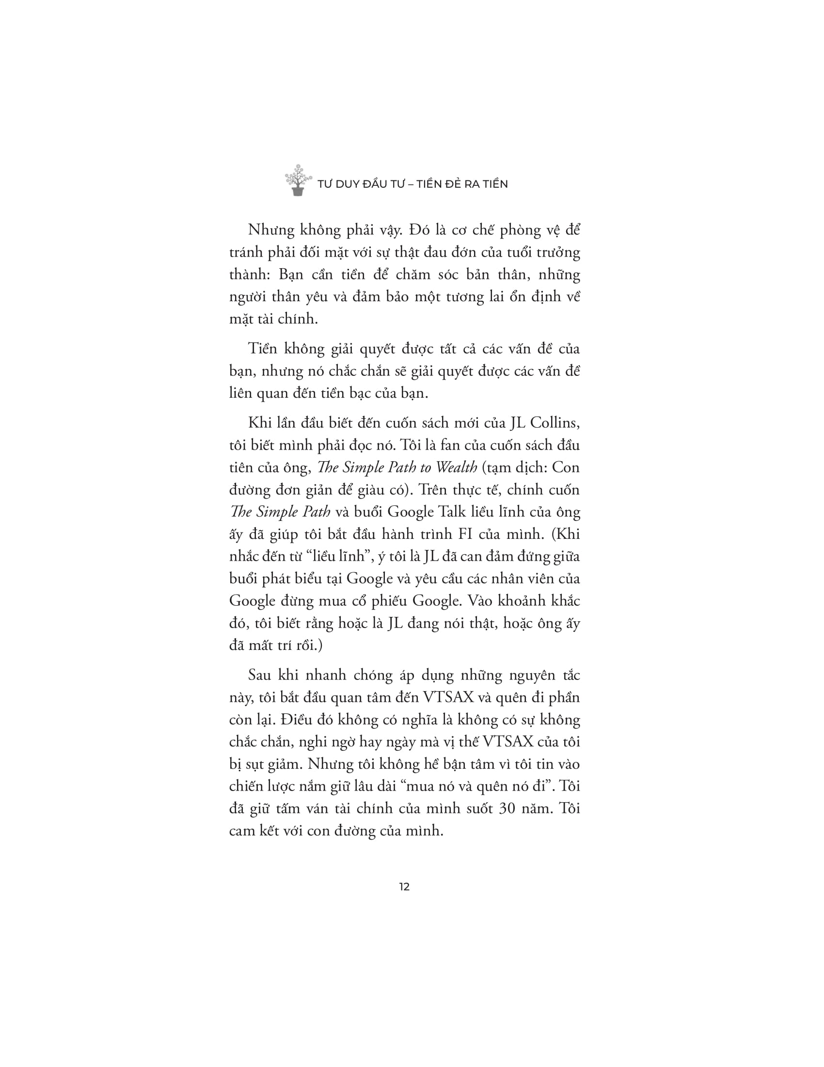 Tu Duy Dau Tu - Tien De Ra Tien