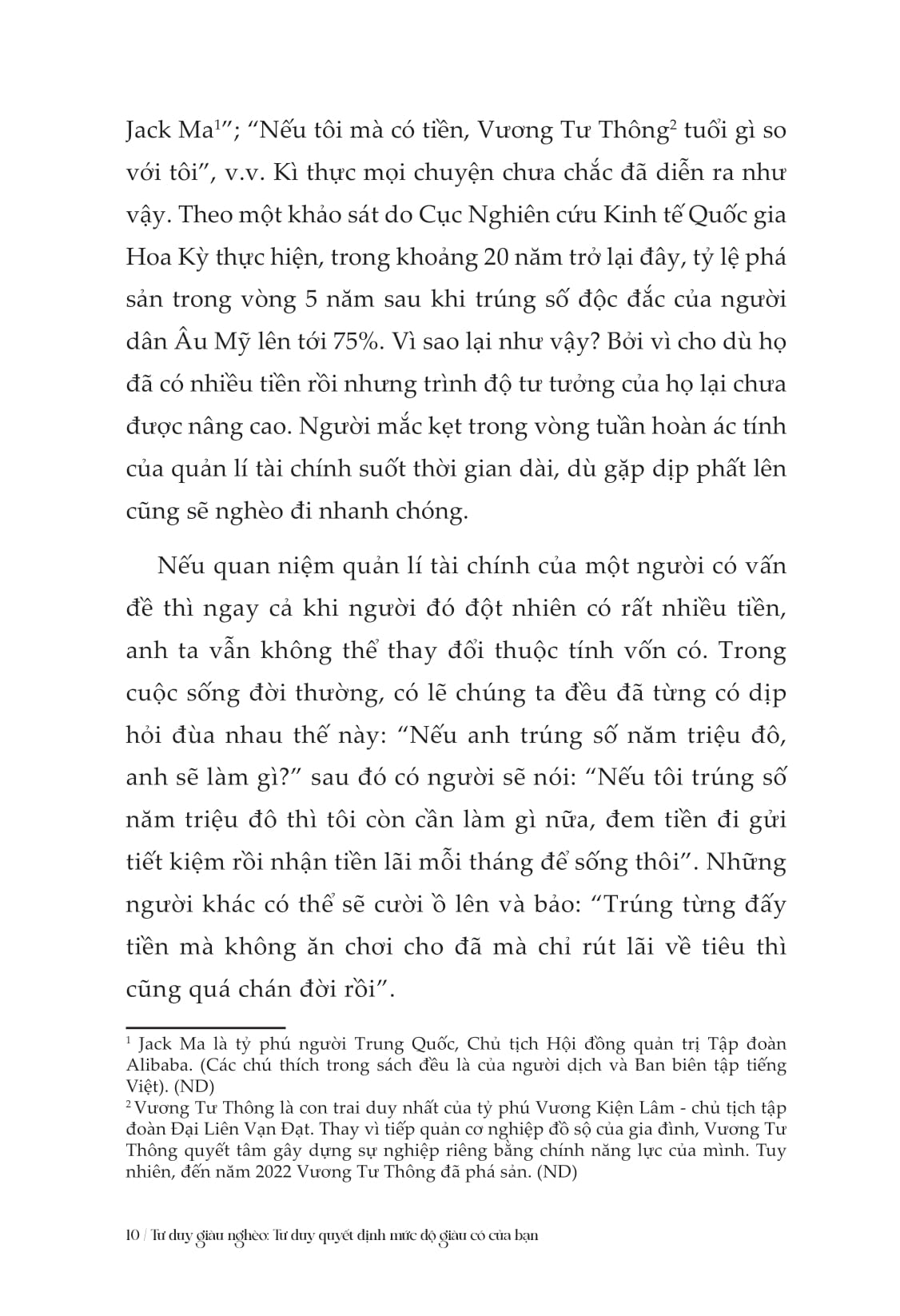 tư duy giàu nghèo: tư duy quyết định mức độ giàu có của bạn