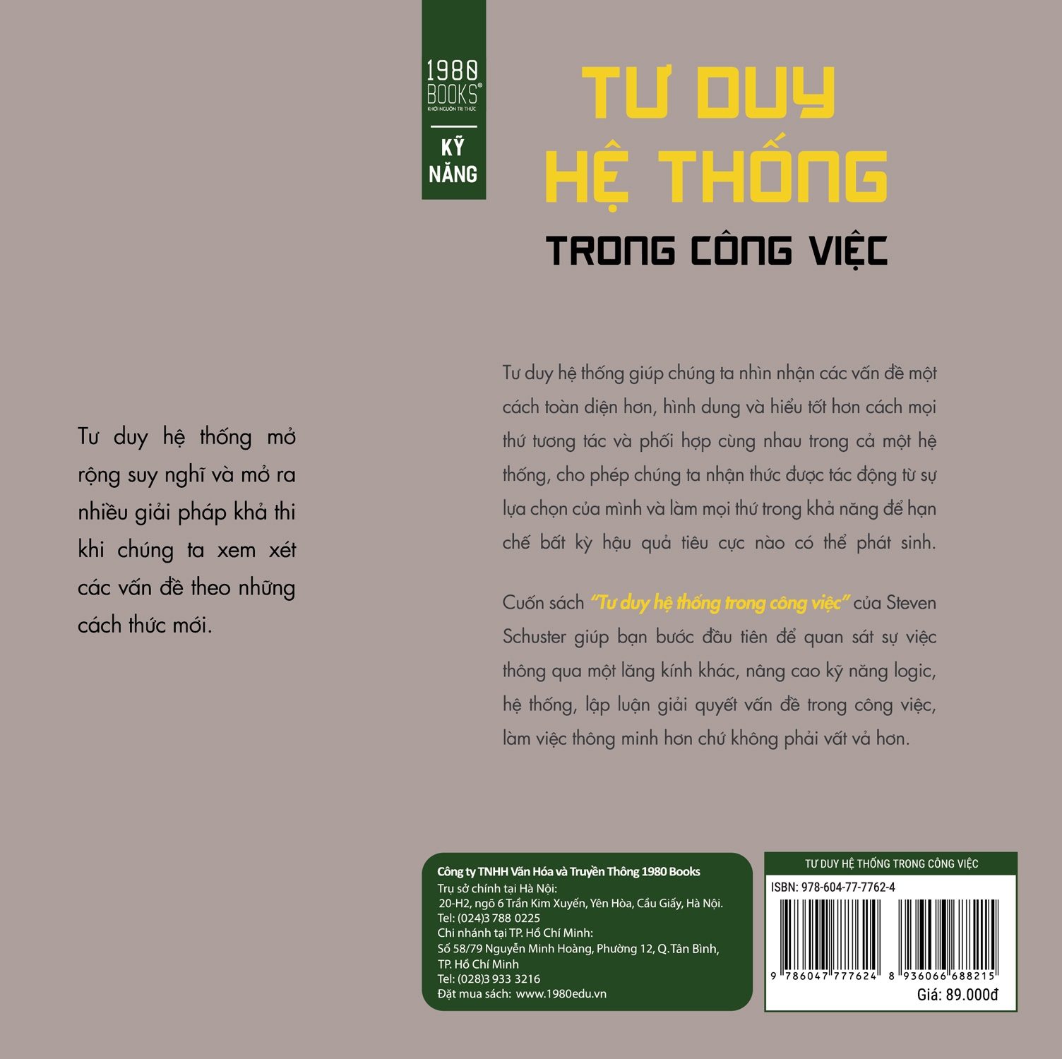 tư duy hệ thống trong công việc