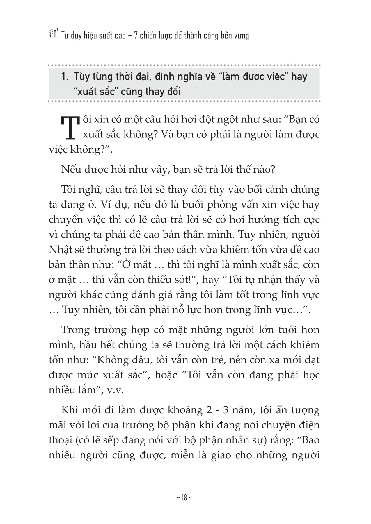 Tu Duy Hieu Xuat Cao - 7 Chien Luoc De Thanh Cong Ben Vung