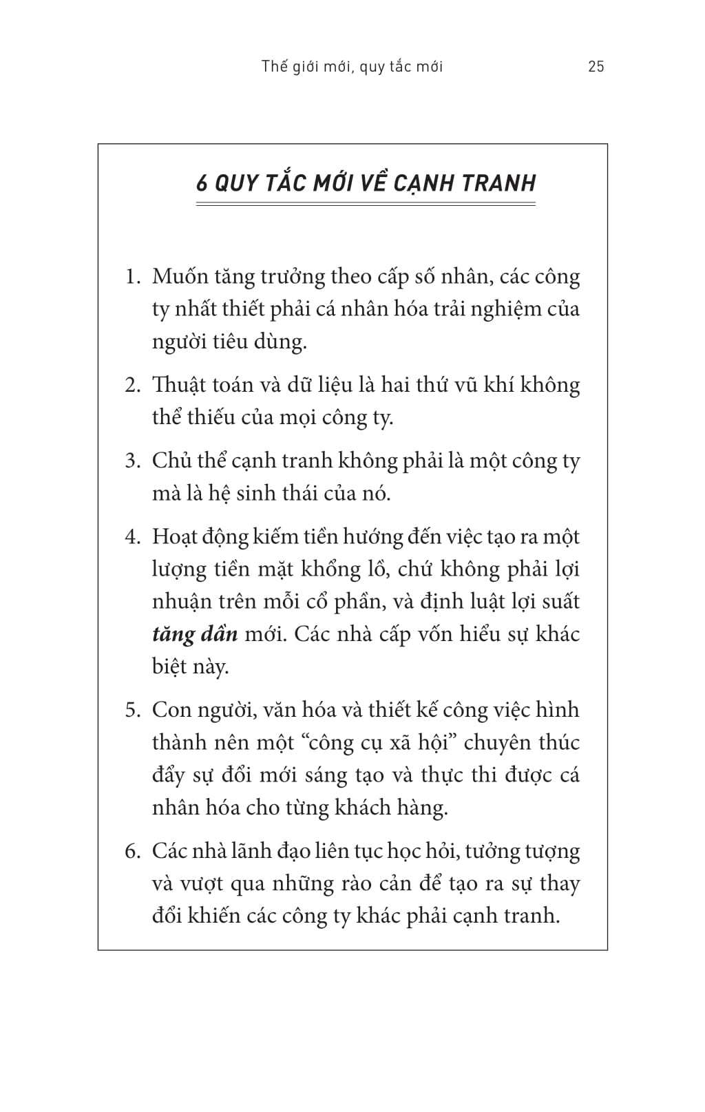 tư duy lại lợi thế cạnh tranh - 6 quy tắc mới cho thời đại số - rethinking competitive advantage: new rules for the digital age