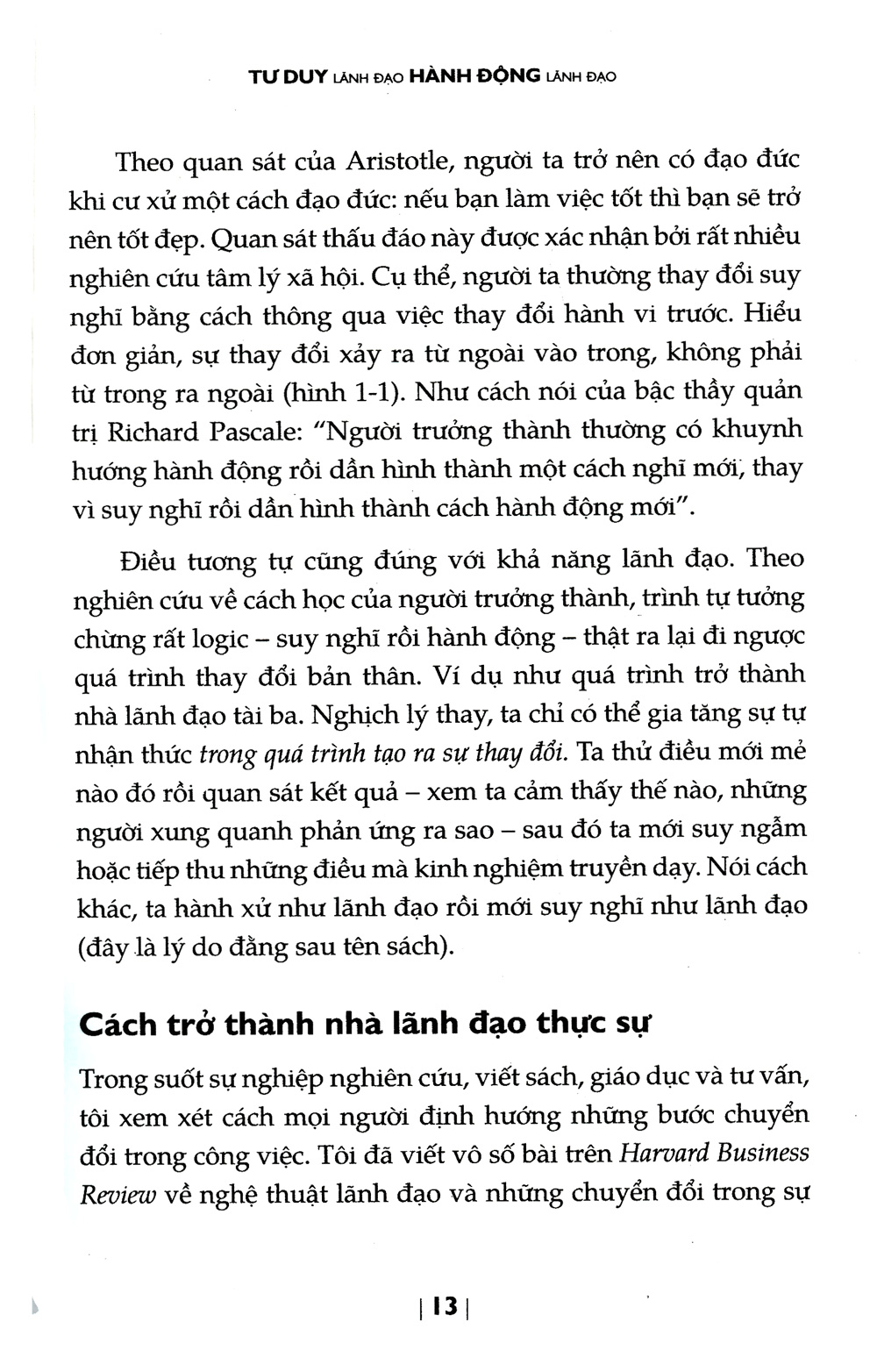 tư duy lãnh đạo - hành động lãnh đạo (tái bản 2021)