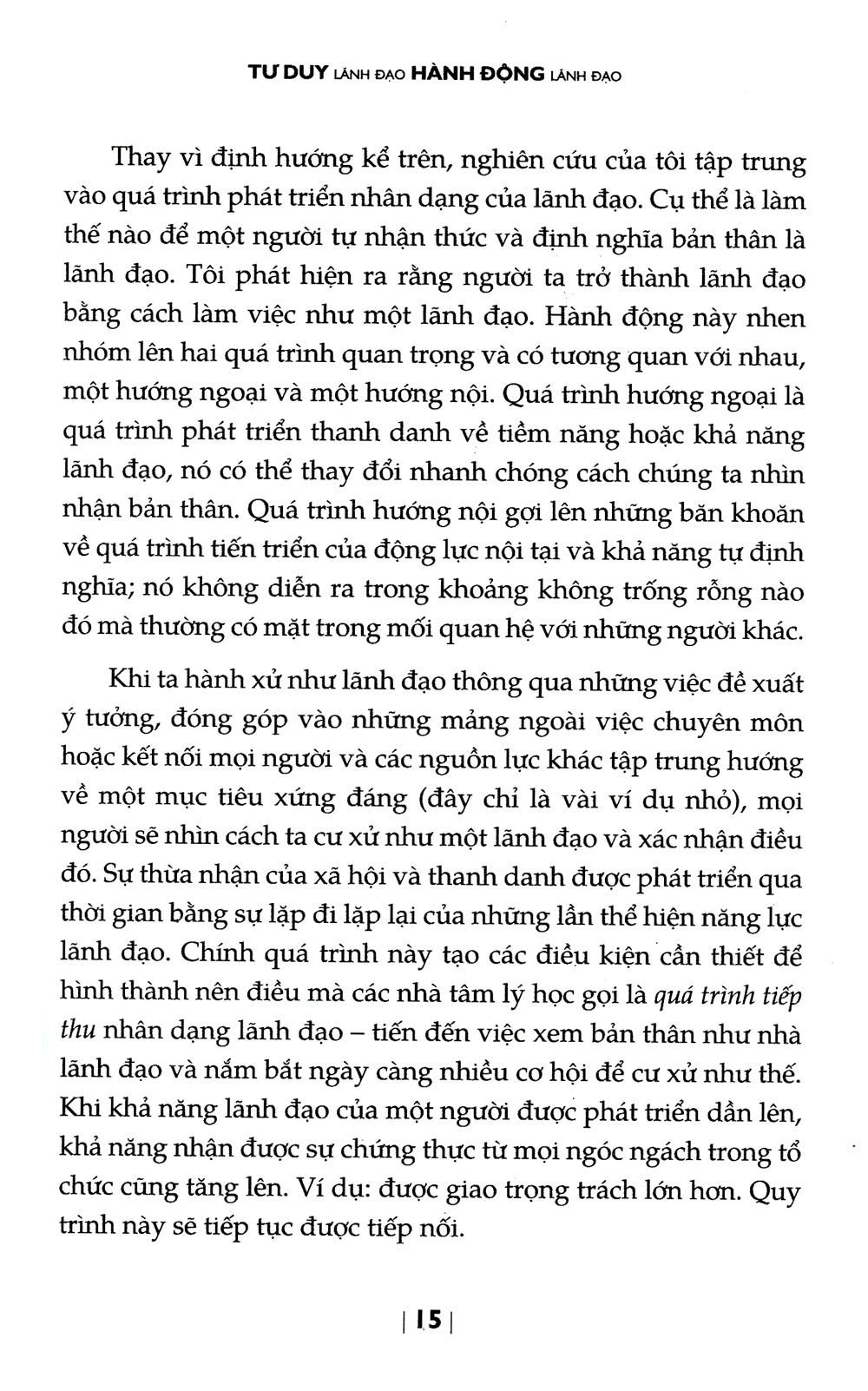 tư duy lãnh đạo - hành động lãnh đạo (tái bản 2021)