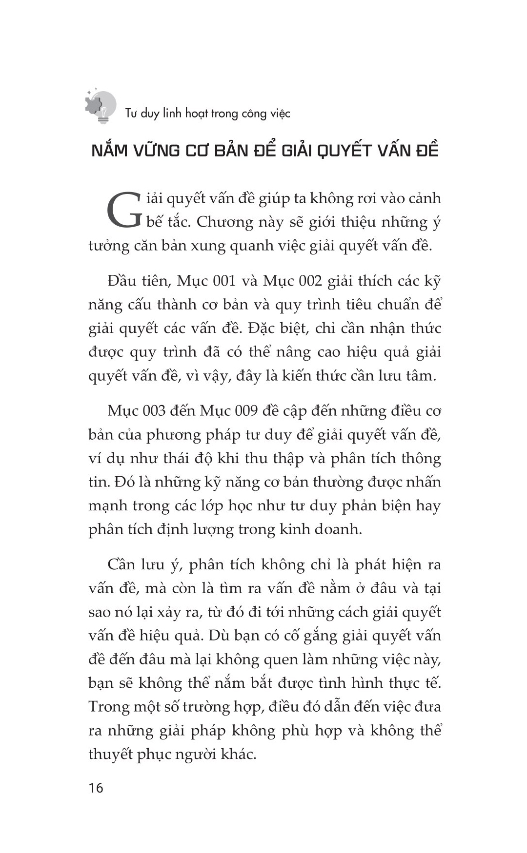 tư duy linh hoạt trong công việc