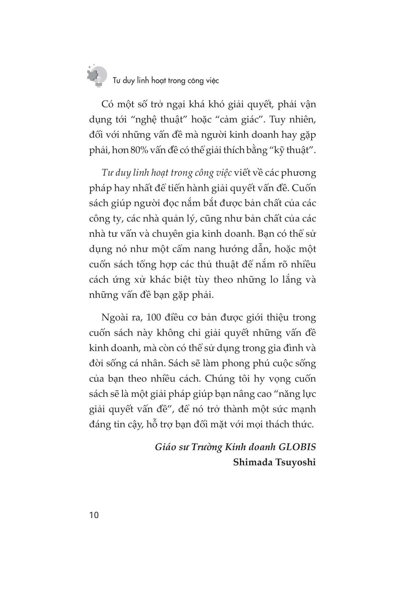 tư duy linh hoạt trong công việc