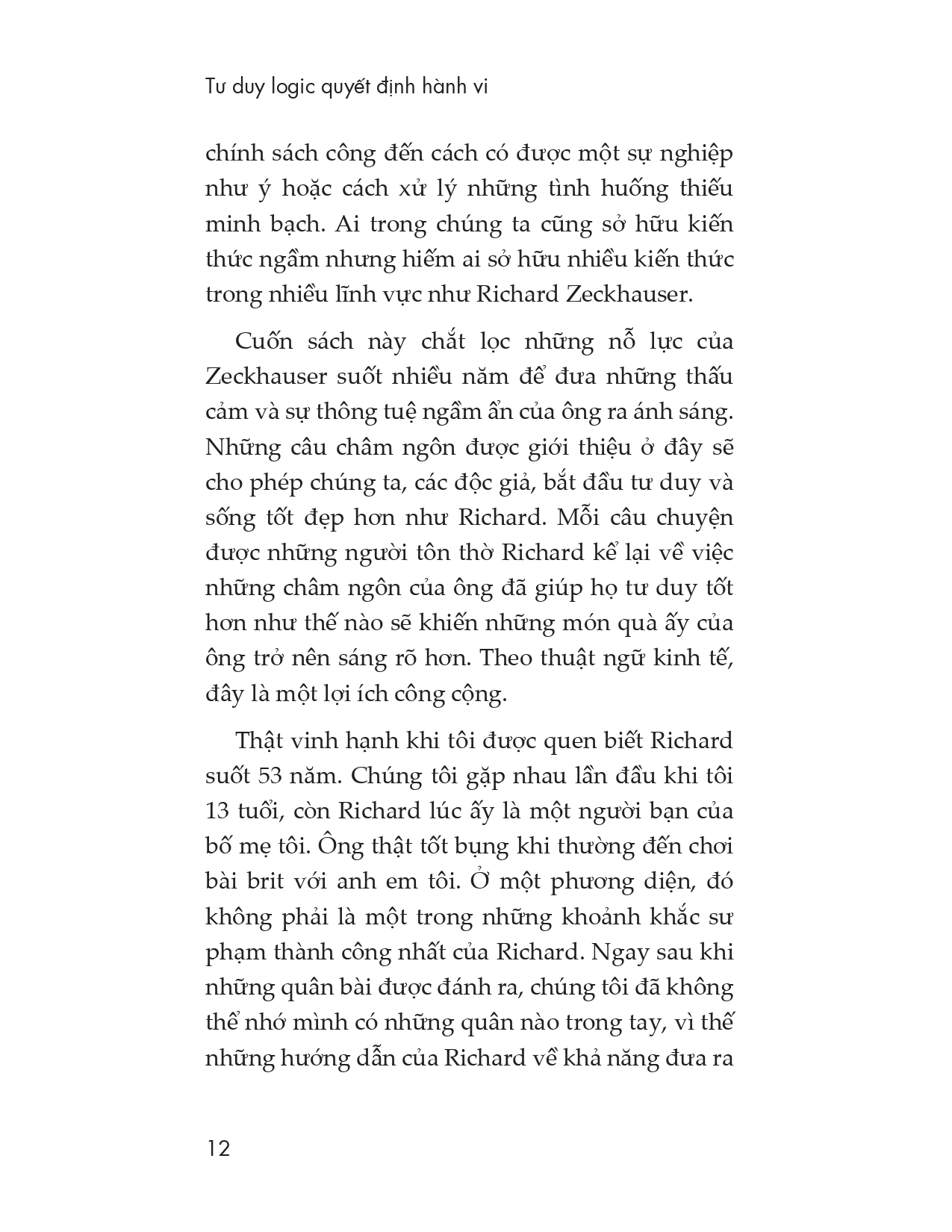 tư duy logic quyết định hành vi